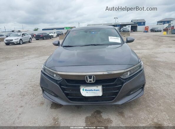 1HGCV1F3XJA122223 2018 HONDA ACCORD Gray Սալոնի հետևի տեսք