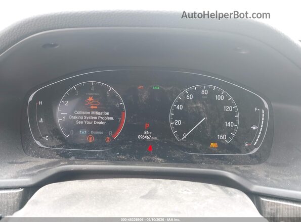 1HGCV1F3XJA122223 2018 HONDA ACCORD Gray Հետևի նստատեղերի տեսք