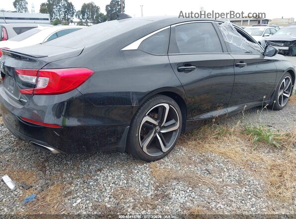 1HGCV1F3XJA142505 2018 HONDA ACCORD Black Rear right