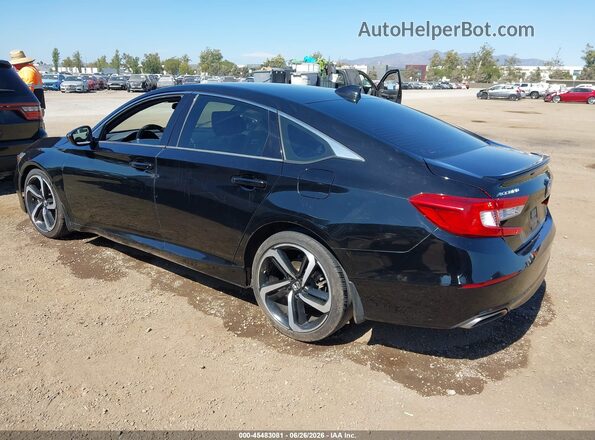 1HGCV1F3XJA172426 2018 HONDA ACCORD Black Հետևի ձախ