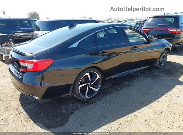 1HGCV1F3XJA172426 2018 HONDA ACCORD Black Հետևի աջ