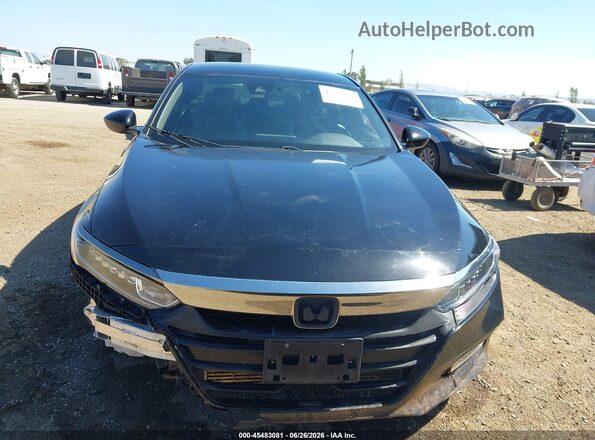 1HGCV1F3XJA172426 2018 HONDA ACCORD Black Սալոնի հետևի տեսք