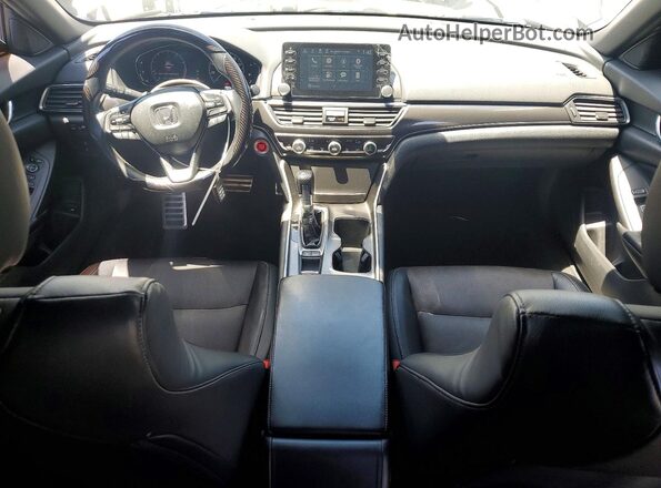 1HGCV1F3XJA206297 2018 HONDA ACCORD Charcoal Առջևի վահանակի տեսք