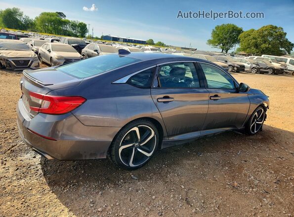 1HGCV1F3XKA042146 2019 HONDA ACCORD Gray Trasero derecho