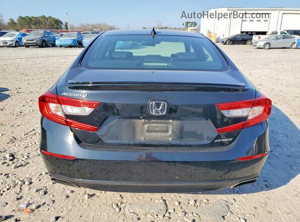 1HGCV1F3XKA062445 2019 HONDA ACCORD Black Հետևի տեսք