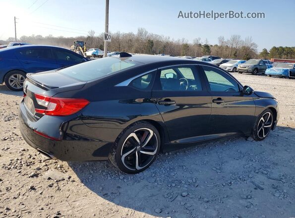 1HGCV1F3XKA062445 2019 HONDA ACCORD Black Հետևի աջ