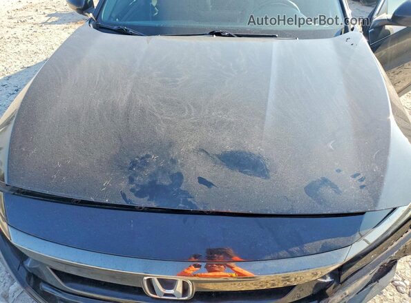 1HGCV1F3XKA062445 2019 HONDA ACCORD Black Սալոնի հետևի տեսք