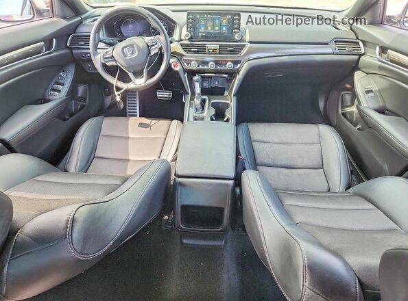 1HGCV1F3XKA082274 2019 HONDA ACCORD White Widok deski rozdzielczej