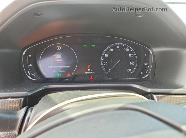 1HGCV1F3XKA082274 2019 HONDA ACCORD White Widok zestawu wskaźników