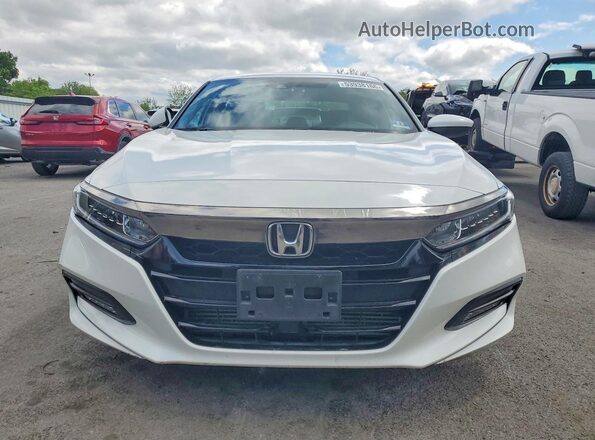 1HGCV1F3XKA151562 2019 HONDA ACCORD White Вид спереду