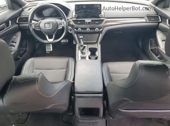 1HGCV1F3XKA151562 2019 HONDA ACCORD White Вид панелі приладів