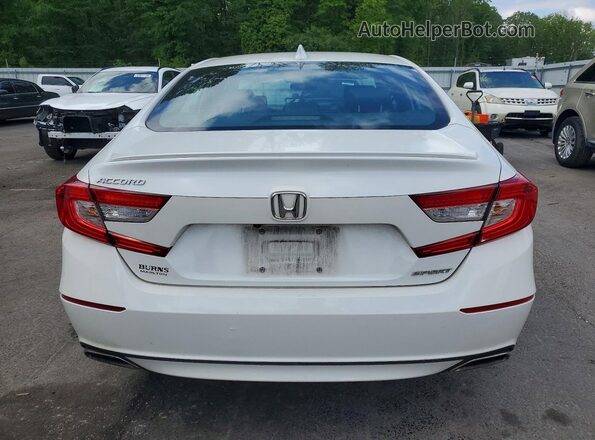 1HGCV1F3XKA151562 2019 HONDA ACCORD White Вид ззаду