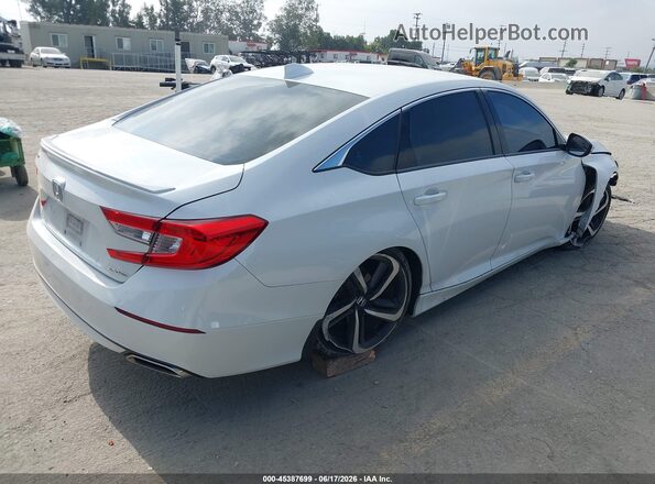 1HGCV1F3XKA162044 2019 HONDA ACCORD White Rear right