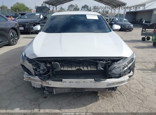 1HGCV1F3XKA162044 2019 HONDA ACCORD White Front view