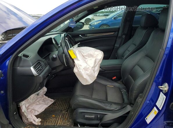 1HGCV1F3XLA001629 2020 HONDA ACCORD Синий Вид салона спереди