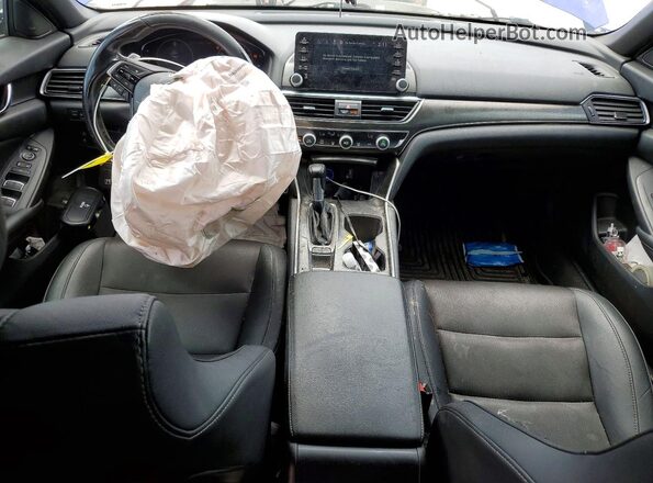 1HGCV1F3XLA001629 2020 HONDA ACCORD Синий Вид панели приборов