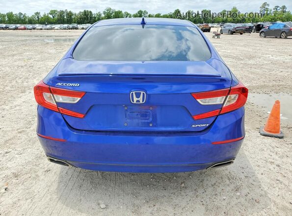 1HGCV1F3XLA001629 2020 HONDA ACCORD Синий Вид сзади