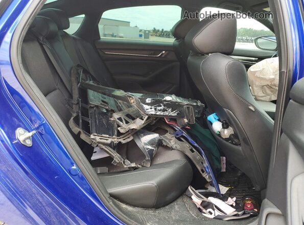 1HGCV1F3XLA001629 2020 HONDA ACCORD Синий Вид задних сидений