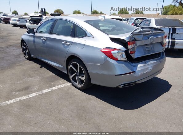 1HGCV1F3XLA018057 2020 HONDA ACCORD Silver Rear left