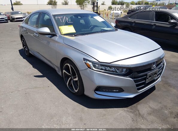1HGCV1F3XLA018057 2020 HONDA ACCORD Silver Rear interior view