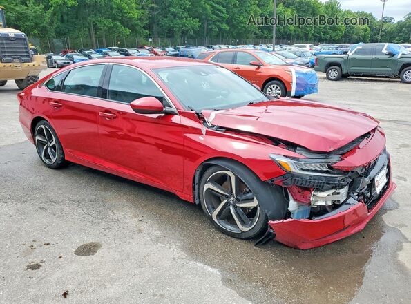 1HGCV1F3XLA059532 2020 HONDA ACCORD Красный 