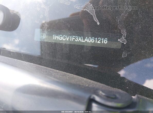 1HGCV1F3XLA061216 2020 HONDA ACCORD  Вид підкапотного простору