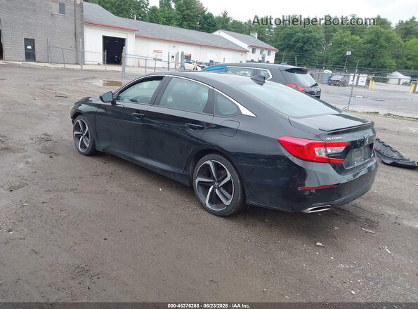 1HGCV1F3XLA104842 2020 HONDA ACCORD Black Rear left