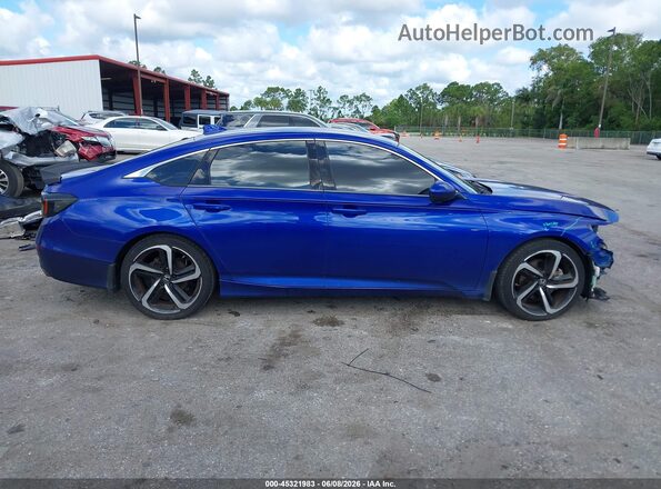 1HGCV1F3XLA110057 2020 HONDA ACCORD Blue Սալոնի 360 աստիճան տեսք