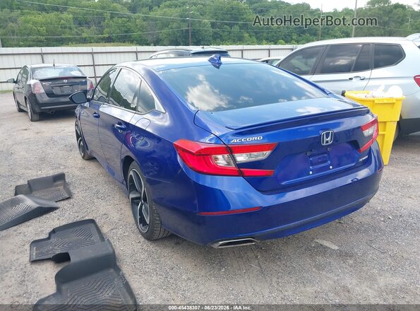 1HGCV1F3XLA110060 2020 HONDA ACCORD Blue Rear left