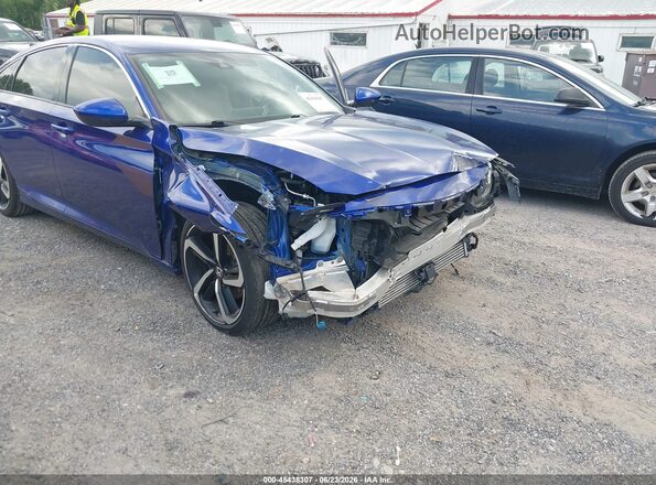 1HGCV1F3XLA110060 2020 HONDA ACCORD Blue Front view
