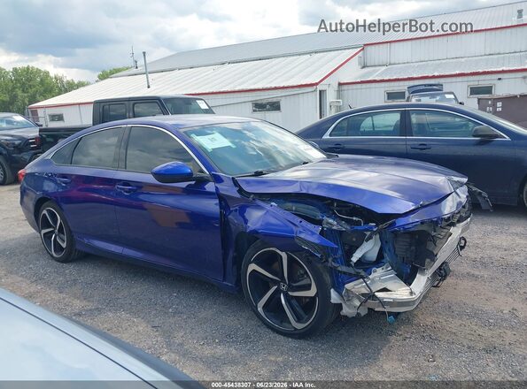 1HGCV1F3XLA110060 2020 HONDA ACCORD Blue 360 interior view