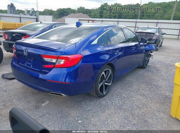 1HGCV1F3XLA110060 2020 HONDA ACCORD Blue Rear right