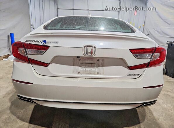 1HGCV1F3XLA153071 2020 HONDA ACCORD White უკანა ხედი