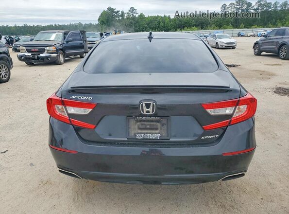 1HGCV1F3XMA054901 2021 HONDA ACCORD Black Widok z tyłu