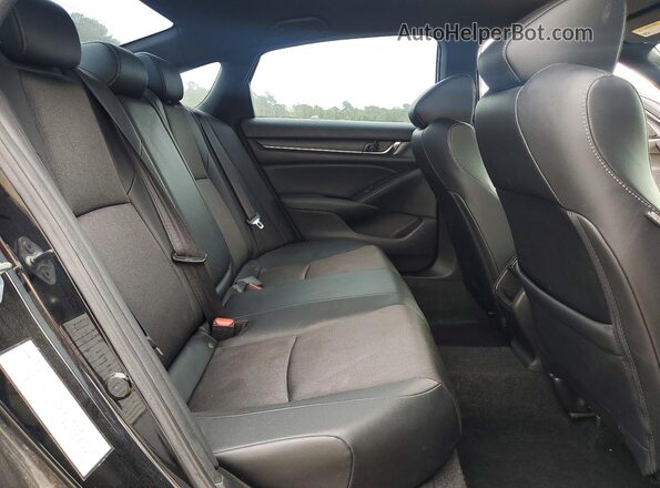 1HGCV1F3XMA054901 2021 HONDA ACCORD Black Widok tylnych siedzeń