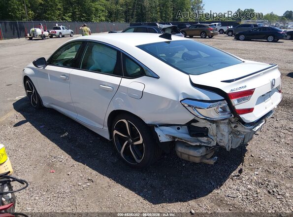 1HGCV1F3XMA105250 2021 HONDA ACCORD White Trasero izquierdo