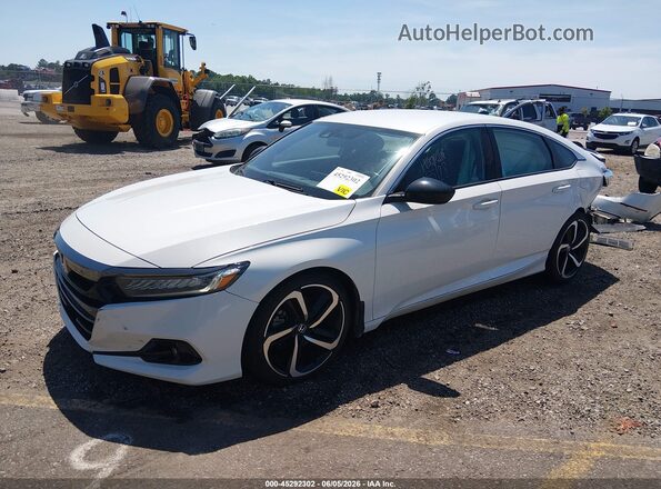 1HGCV1F3XMA105250 2021 HONDA ACCORD White Vista tres cuartos delantera izquierda