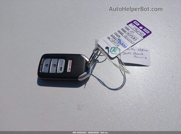 1HGCV1F3XMA105250 2021 HONDA ACCORD White Vista del salpicadero