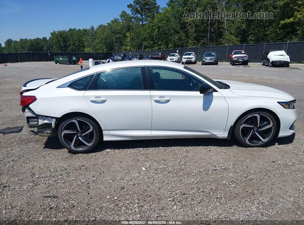 1HGCV1F3XMA105250 2021 HONDA ACCORD White Vista interior de 360 grados