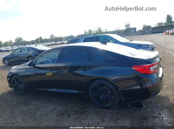 1HGCV1F3XMA110447 2021 HONDA ACCORD Black Панорамний вид салону 360°