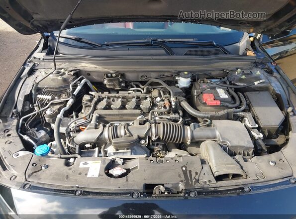 1HGCV1F3XMA110447 2021 HONDA ACCORD Black Вид ззаду