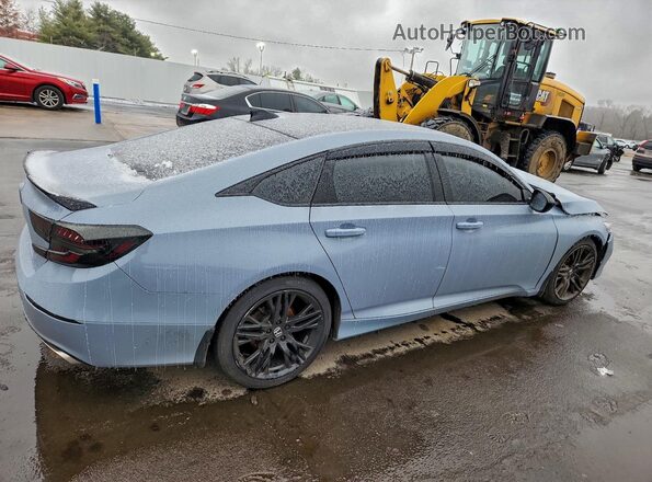 1HGCV1F3XMA110965 2021 HONDA ACCORD Серый Задняя правая четверть