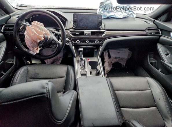1HGCV1F3XMA110965 2021 HONDA ACCORD Серый Вид панели приборов