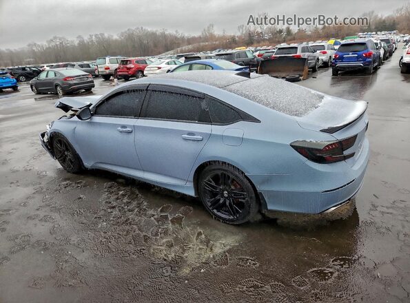 1HGCV1F3XMA110965 2021 HONDA ACCORD Серый Задняя левая четверть