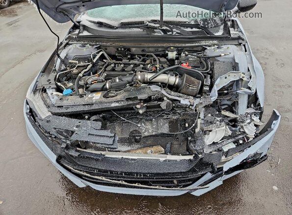 1HGCV1F3XMA110965 2021 HONDA ACCORD Серый Вид задней части салона