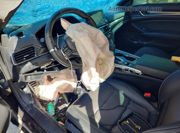 1HGCV1F3XNA010916 2022 HONDA ACCORD Black Vista del salpicadero