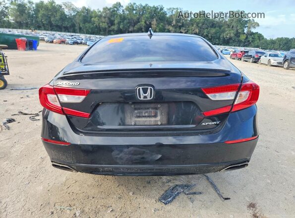 1HGCV1F3XNA010916 2022 HONDA ACCORD Black Vista trasera