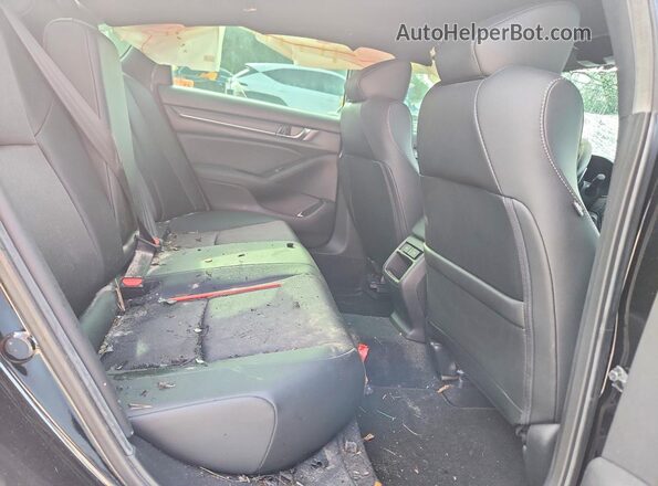 1HGCV1F3XNA010916 2022 HONDA ACCORD Black Vista de los asientos traseros
