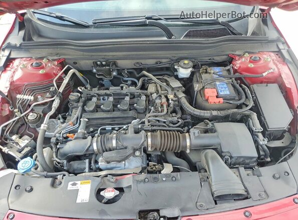1HGCV1F3XNA031765 2022 HONDA ACCORD Red Vista interior trasera