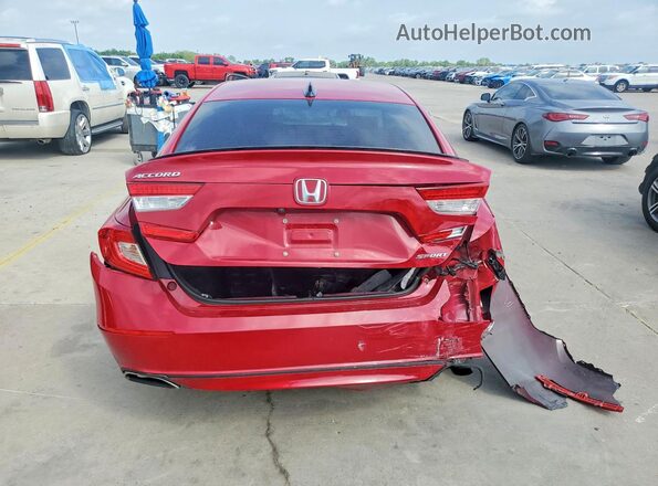 1HGCV1F3XNA031765 2022 HONDA ACCORD Red Vista trasera